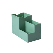 Green Cyan Desk Organizer Pen Stand 3 Compartment - MARKET 99