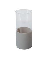Grey Borosilicate Glass Sipper With Straw - 350 Ml