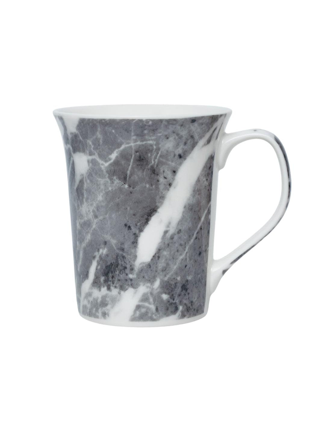 Grey Coffee Mug - 380 Ml, Marble Finish - MARKET 99