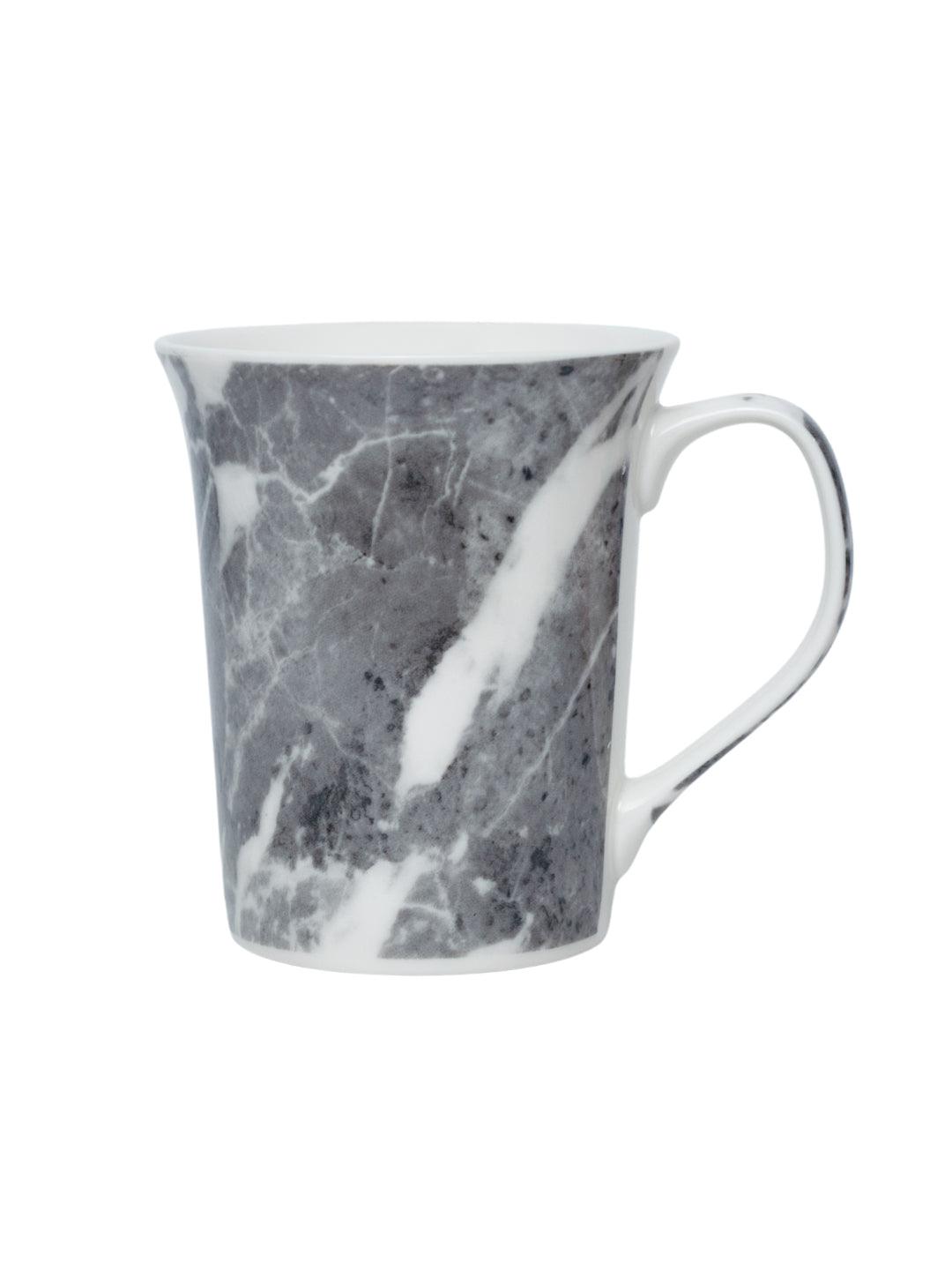 Grey Coffee Mug - 380 Ml, Marble Finish - MARKET 99