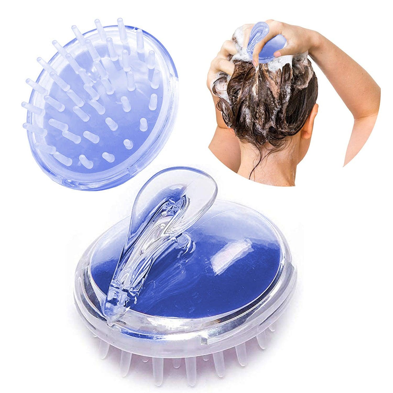 Hair Massager, Shampoo Massage, for Natural Hair Care, Scrubber, Blue, Plastic - MARKET 99