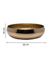 Hammered Floating Decorative Bowl, Classic Design, Gold Finish, Mild Steel - MARKET 99