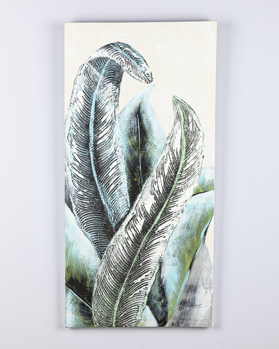 Hand Painted Big Leaf Oil Painting on Canvas - Market99 - MARKET 99
