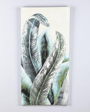 Hand Painted Big Leaf Oil Painting on Canvas - Market99 - MARKET 99