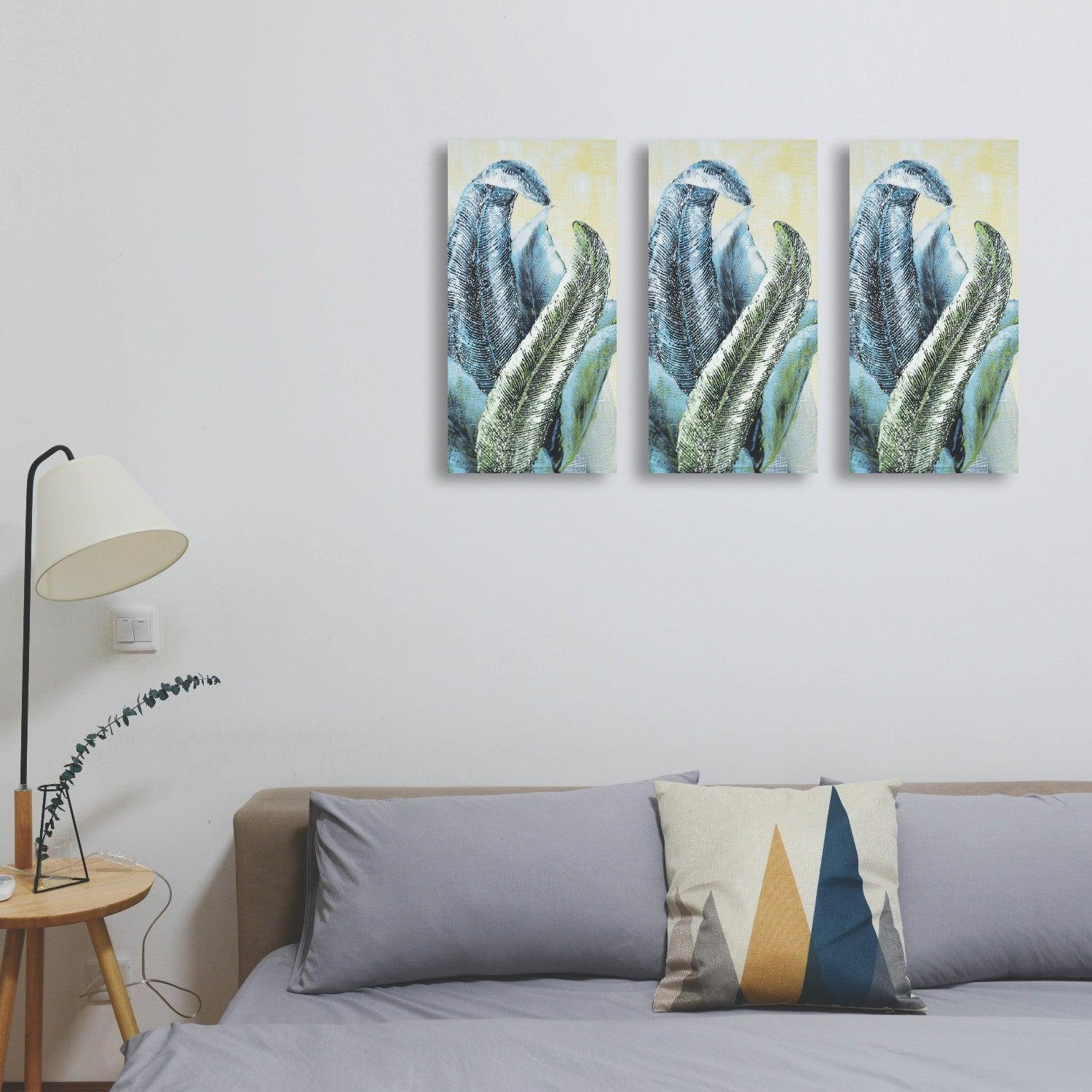 Hand Painted Big Leaf Oil Painting on Canvas - Market99 - MARKET 99