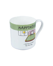 'HAPPINESS IS' Ceramic Coffee Mugs (Set of 4, 340 mL) - MARKET 99