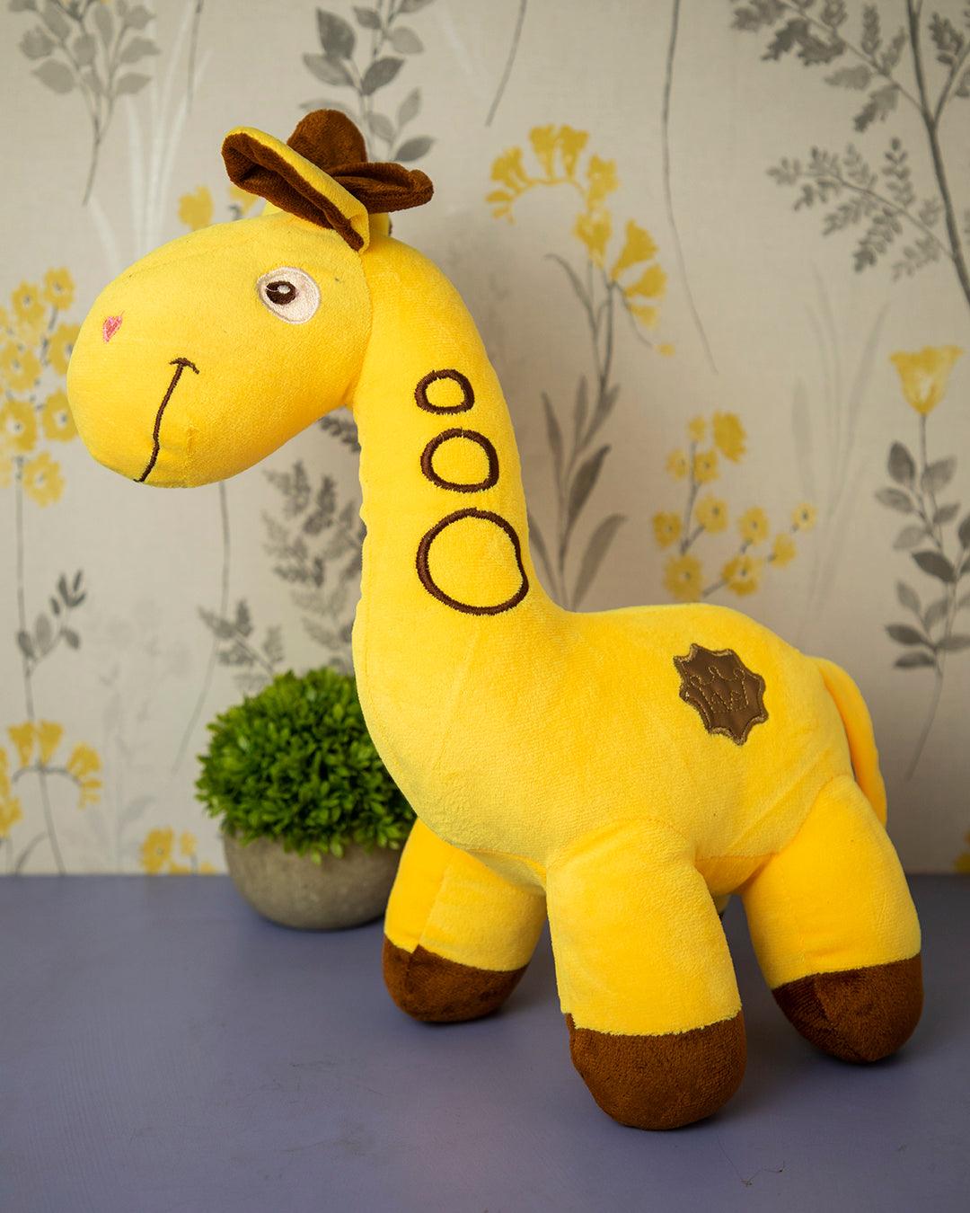 Henry Giraffe, Plush Toy, Brown, Polyester - MARKET 99