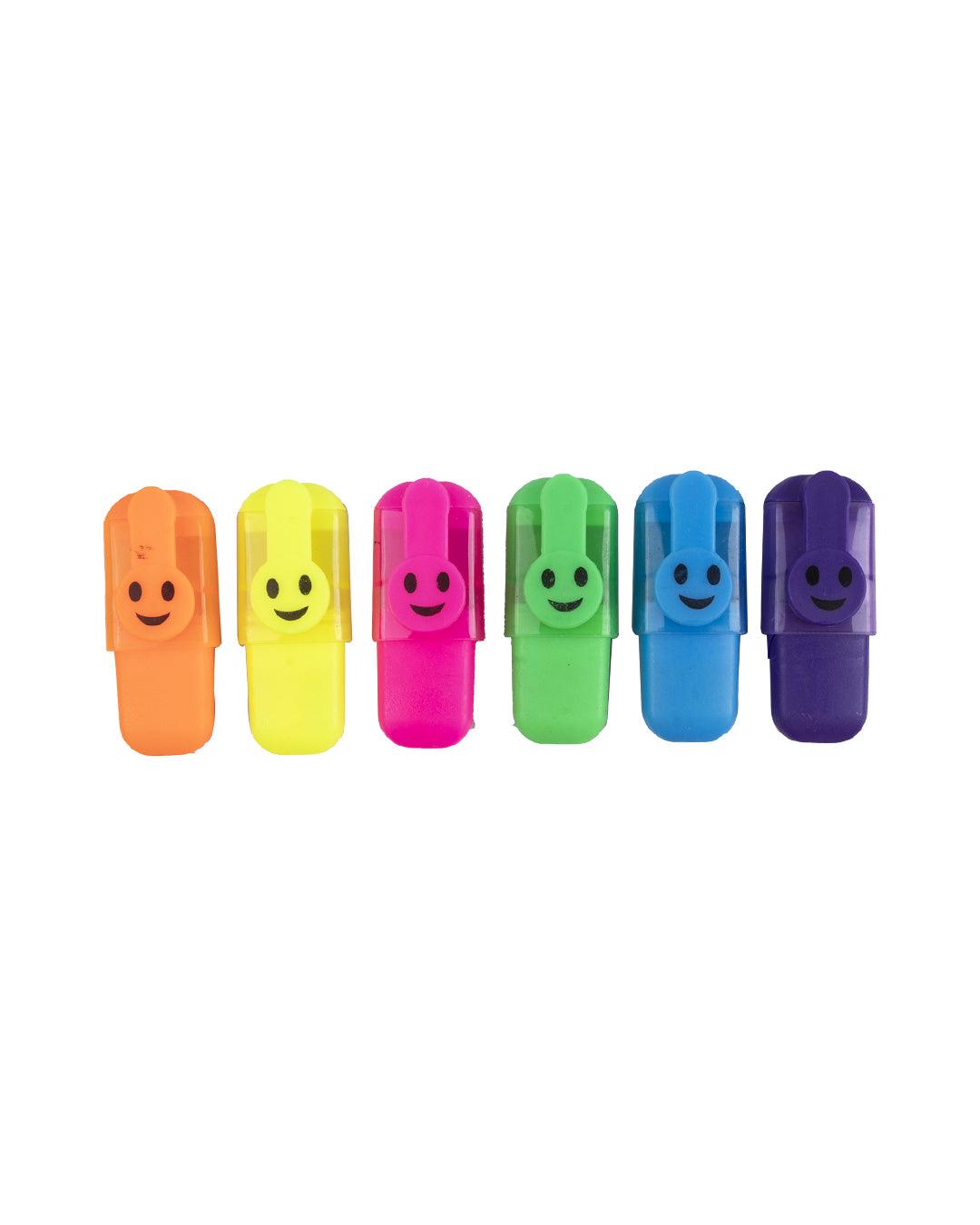 Highlighter Pens for Kid, Multicolour, Plastic, Set of 6 - MARKET 99