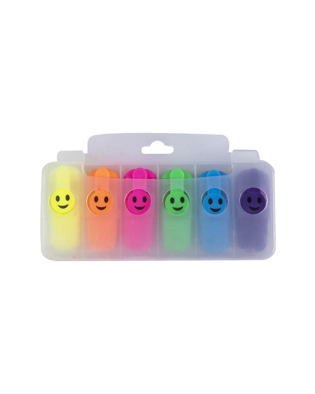 Highlighter Pens for Kid, Multicolour, Plastic, Set of 6 - MARKET 99