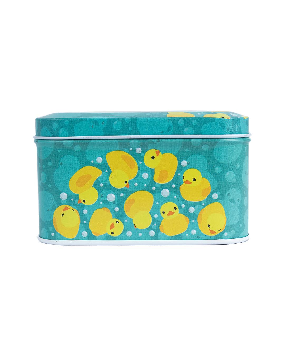 Home Storage Box, Teal Green, Tin - MARKET 99