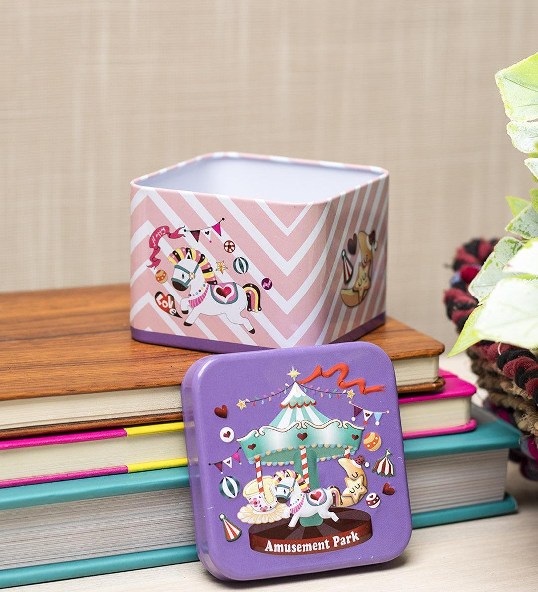 Home Tin Storage Box - Amusement Park - MARKET 99