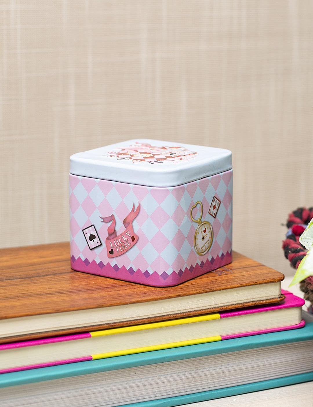 Home Tin Storage Box - LUCKY TIME - MARKET 99