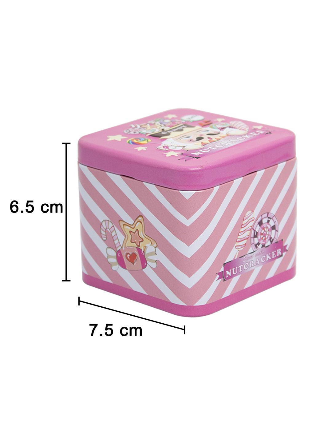 Home Tin Storage Box, Pink - MARKET 99