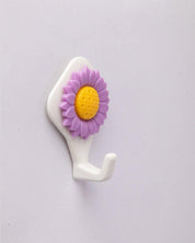 Hooks, Self Adhesive Hooks, Purple, Plastic, Set of 2 - MARKET 99