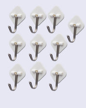 Hooks, White, Plastic, Set of 12 - MARKET 99