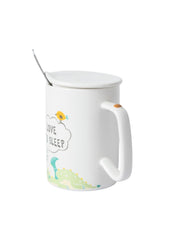 I LOVE TO SLEEP' Coffee Mug With Lid - Dragon, 400 Ml