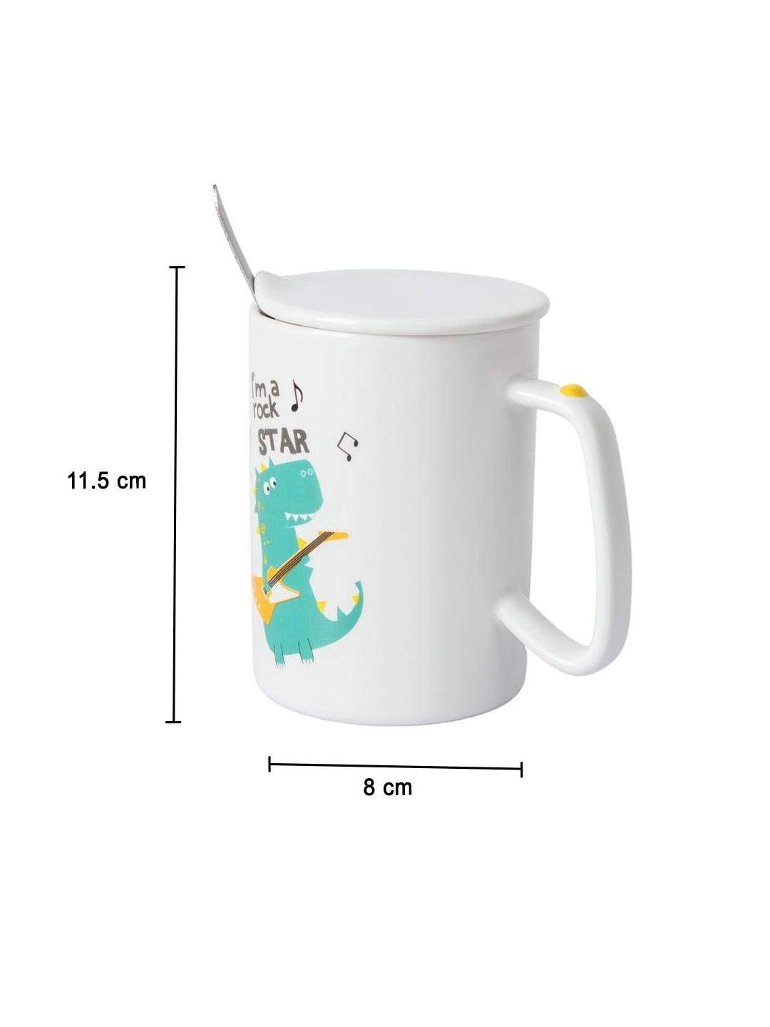 I'M a rock STAR' Coffee Mug With Lid - Dragon, 400 Ml