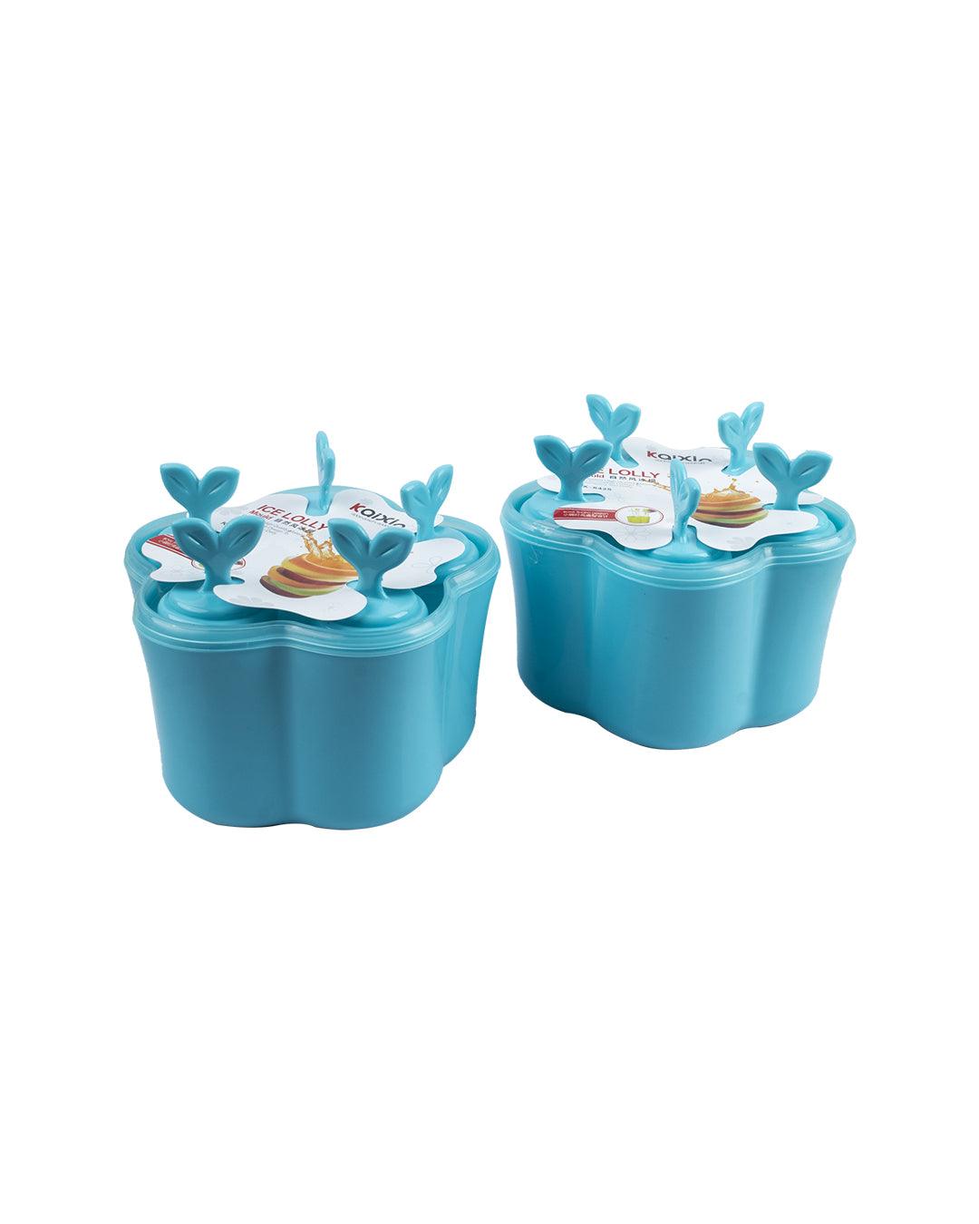 Ice Cream Moulds, Blue, Plastic, Set of 2 - MARKET 99