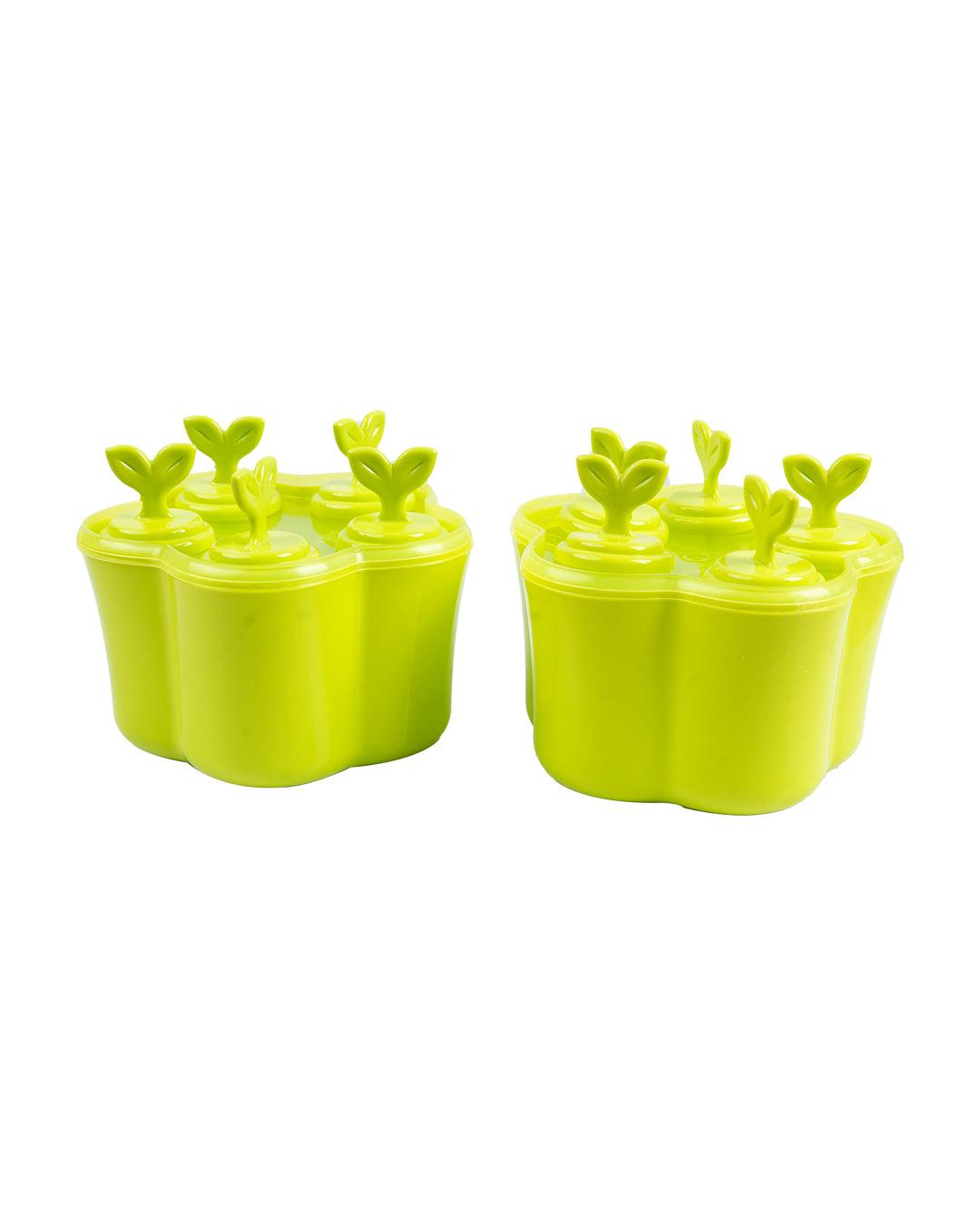 Ice Cream Moulds, Green, Plastic, Set of 2 - MARKET 99