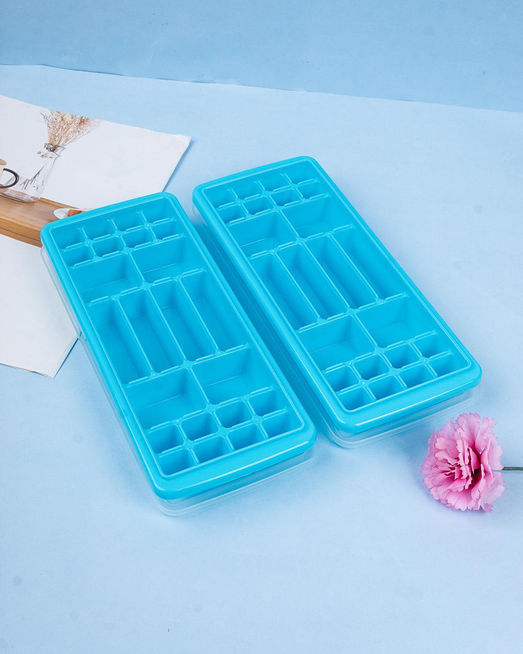 Ice Moulds, Blue, Plastic, Set of 2 - MARKET 99