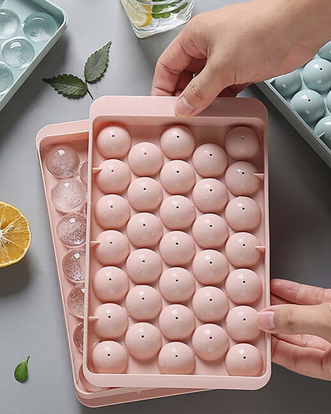 Ice Tray, Peach, Plastic - MARKET 99