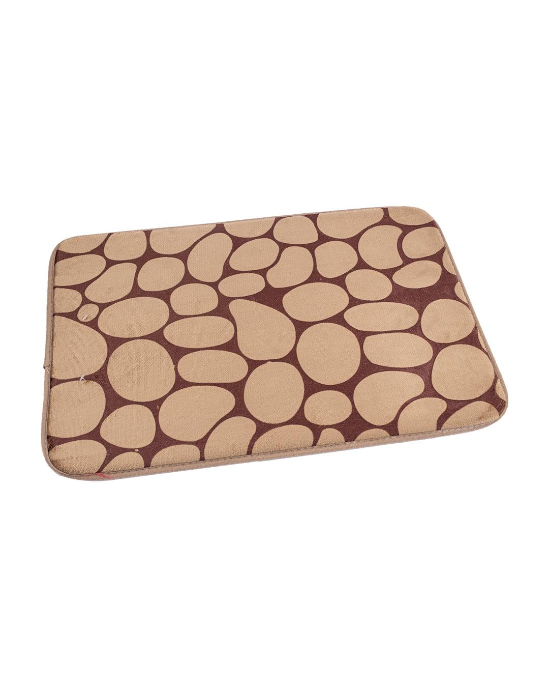 Indoor Mat, Stone Design, Camel, Microfiber - MARKET 99