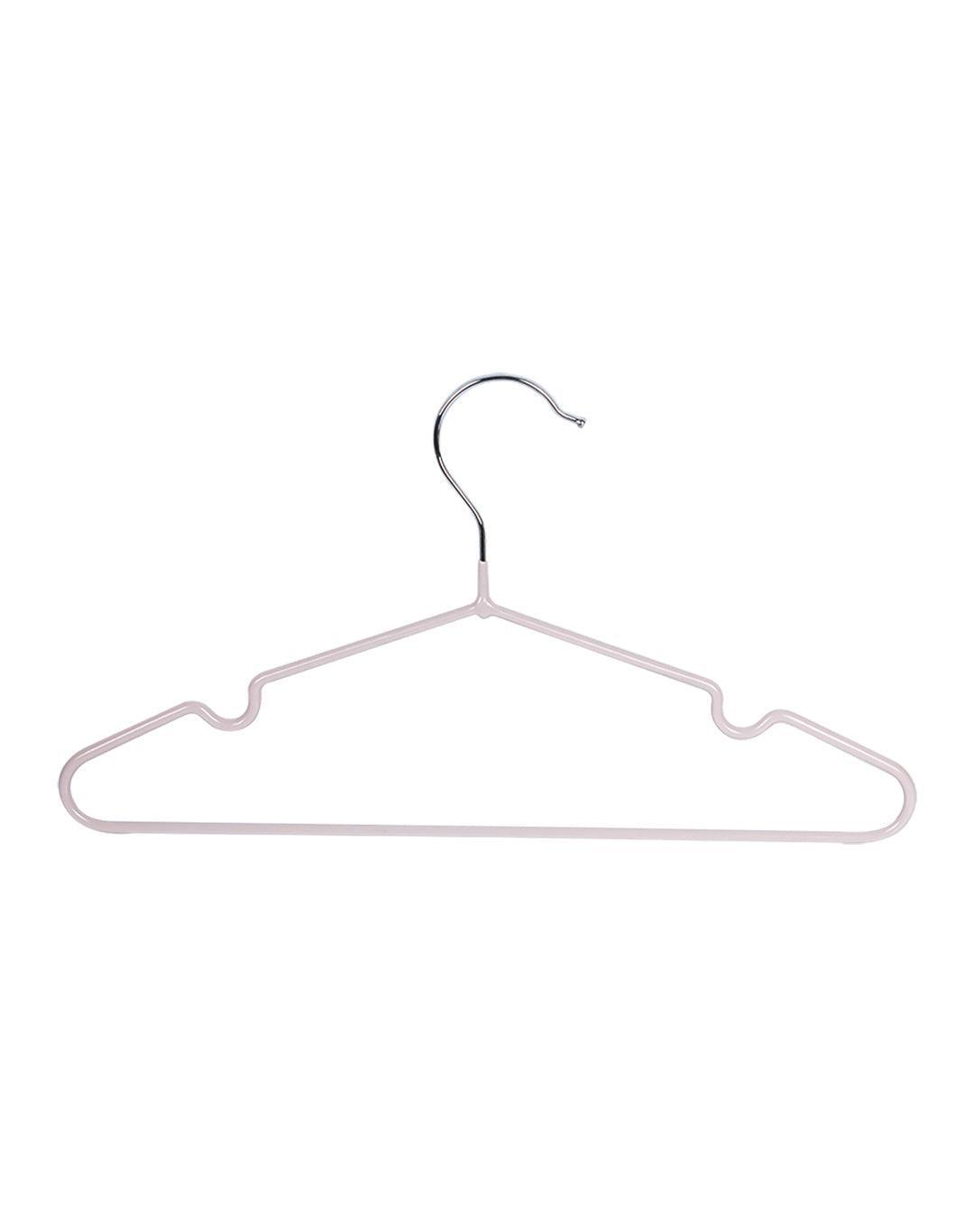 Iron, Cloth Hanger Set Of 6 Pcs, Plain, Glossy : Finish, Multicolor