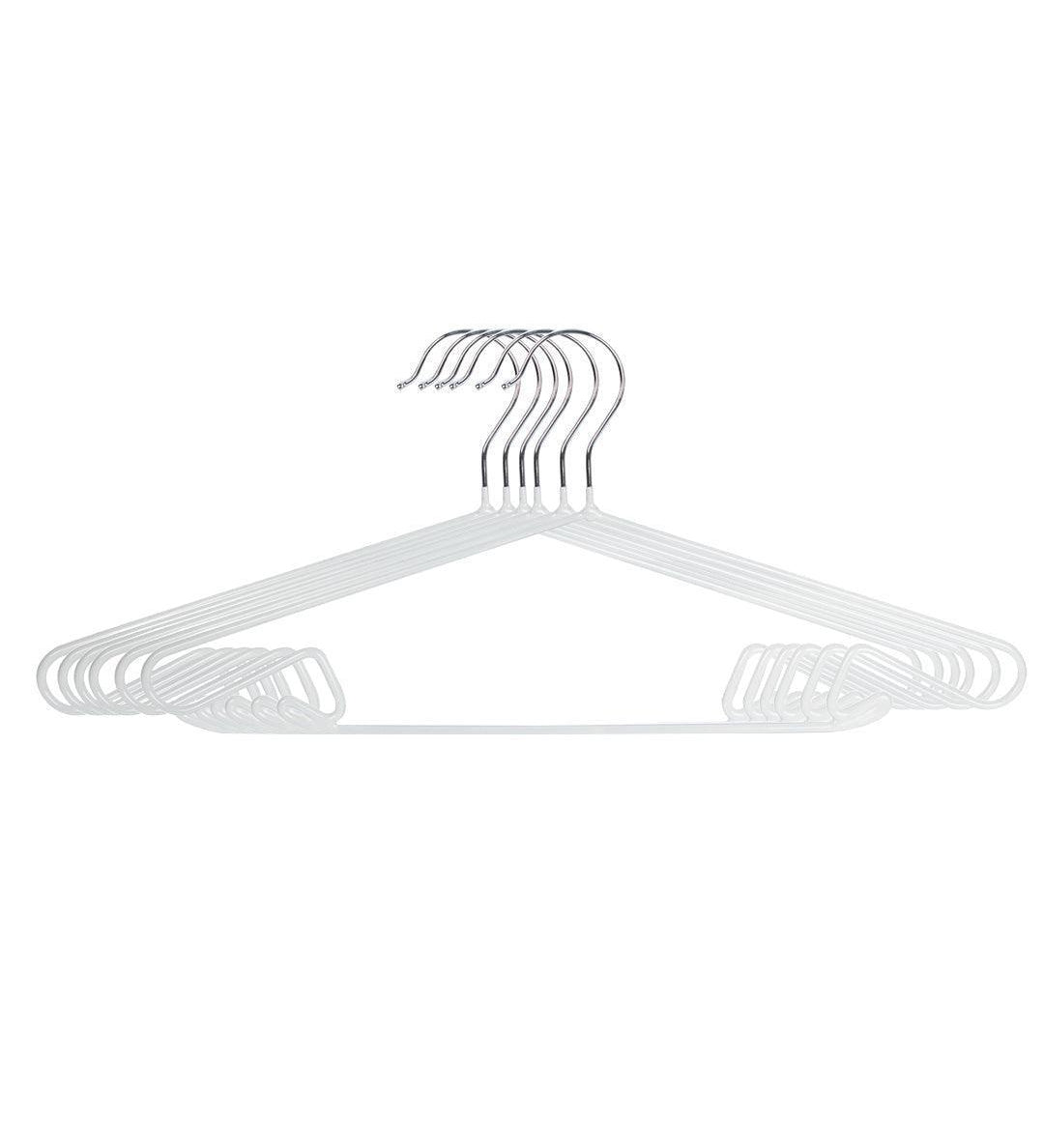 Iron, Cloth Hanger Set Of 6 Pcs, Plain, Glossy : Finish, Multicolor