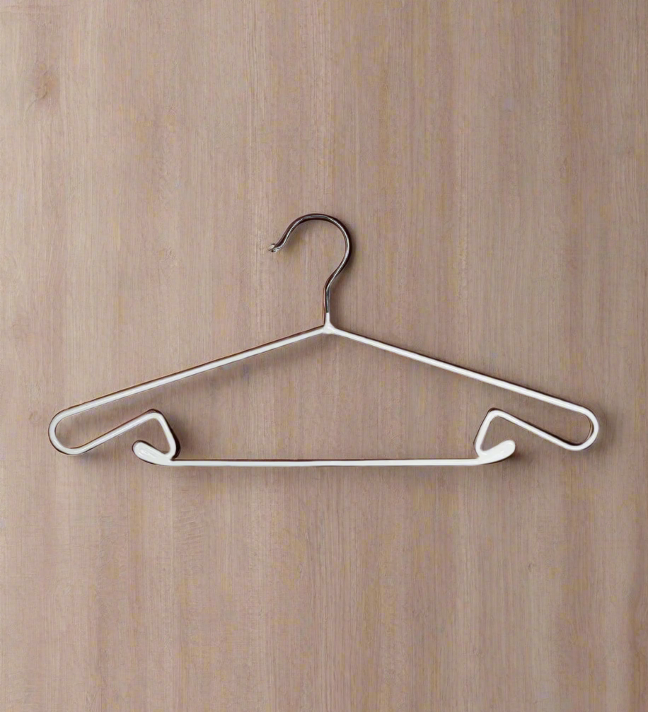 Iron, Cloth Hanger Set Of 6 Pcs, Plain, Glossy : Finish, Multicolor