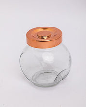 Jar Set, Transparent, Copper, Set of 3, 200 mL - MARKET 99