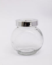 Jar Set, Transparent, Silver, Set of 3, 200 mL - MARKET 99