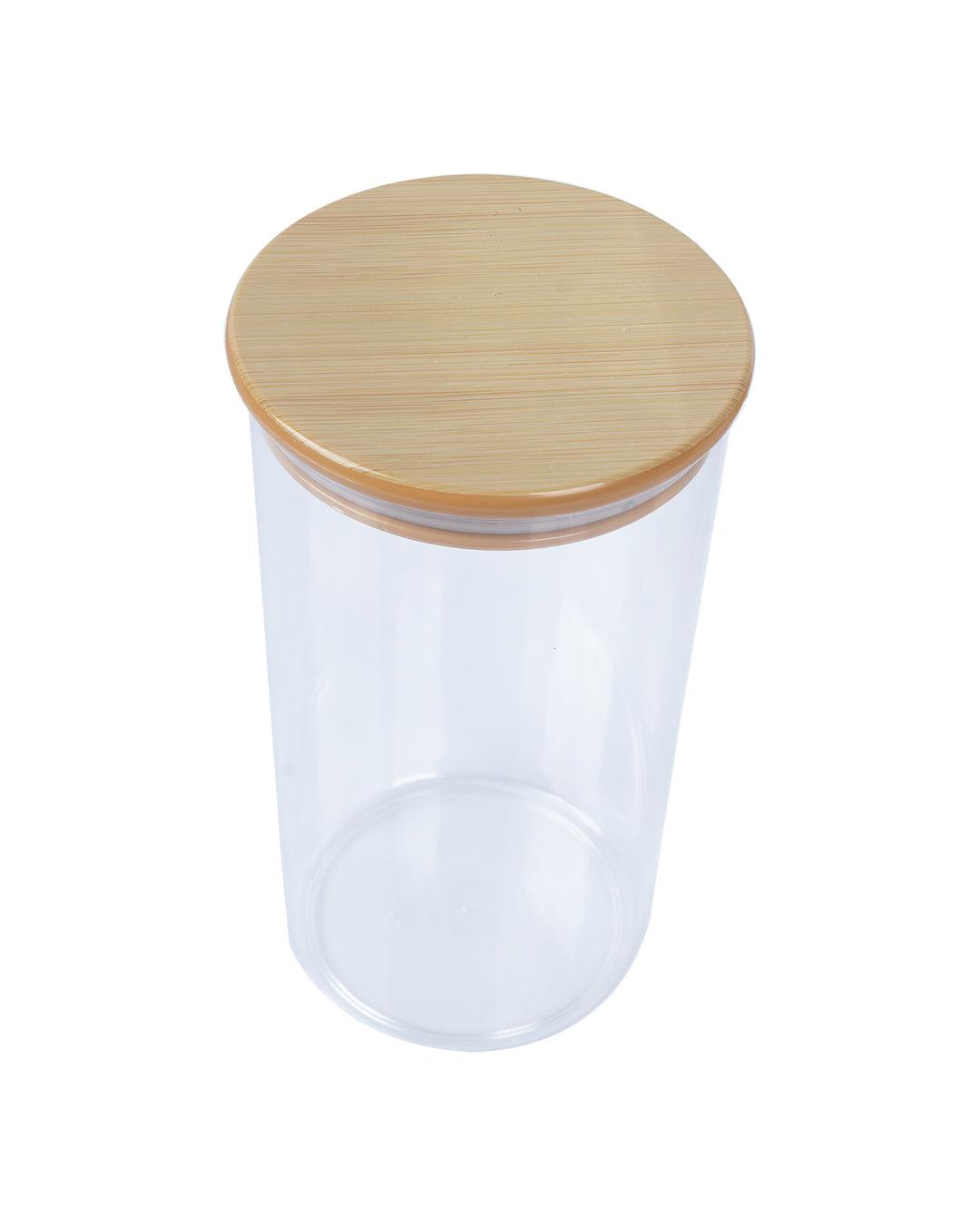 Jar with Airtight Lid, Brown, Plastic, 1.3 Litre - MARKET 99