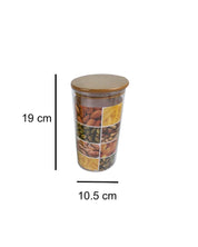 Jar with Airtight Lid, Brown, Plastic, 1.3 Litre - MARKET 99