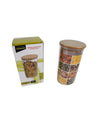Jar with Airtight Lid, Brown, Plastic, 1.3 Litre - MARKET 99