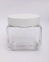 Jar with Metal Lid, AIrtight, Transparent, White, Glass, 800 mL - MARKET 99