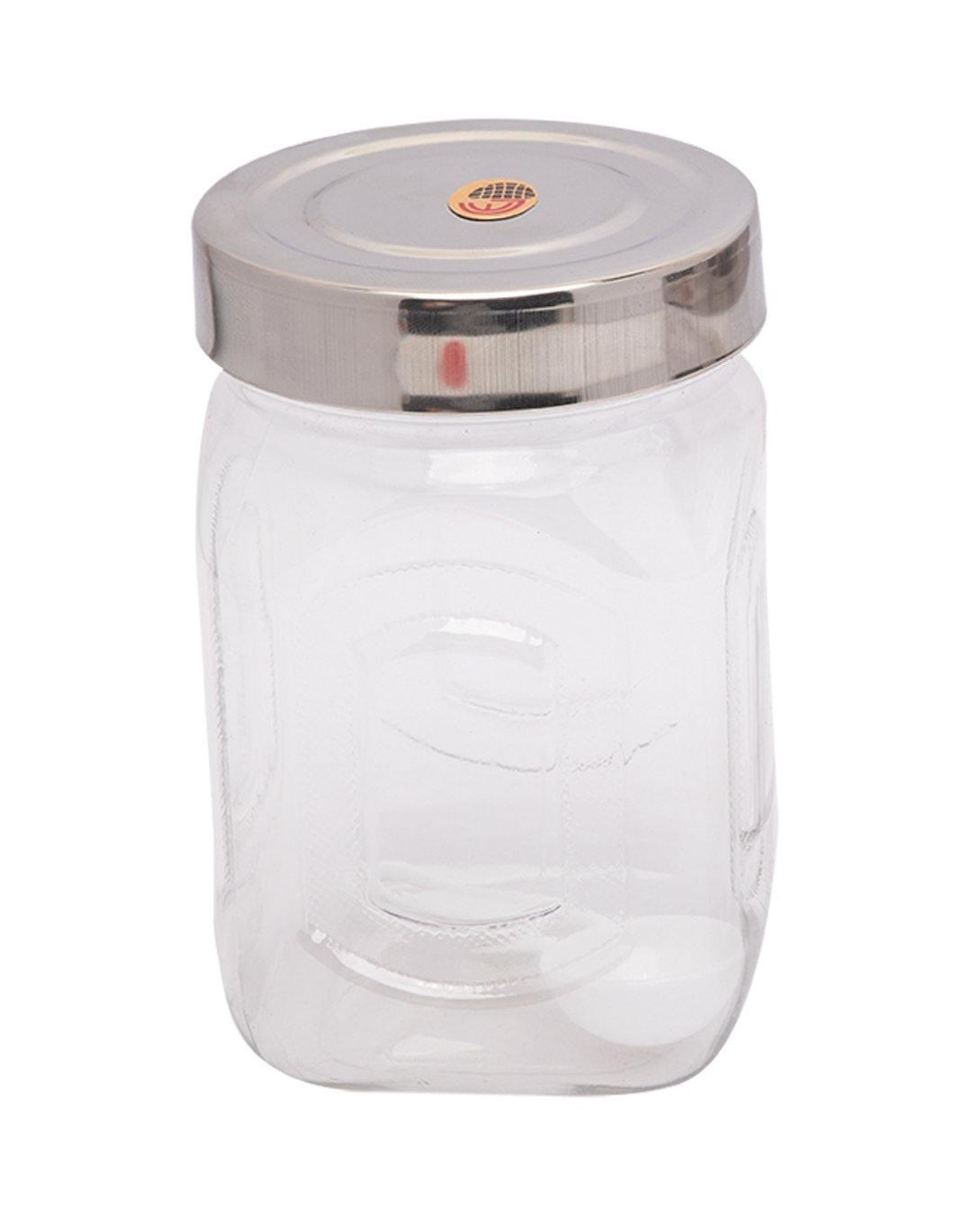 Jars, Transparent, Plastic, Set of 4, 500 mL - MARKET 99