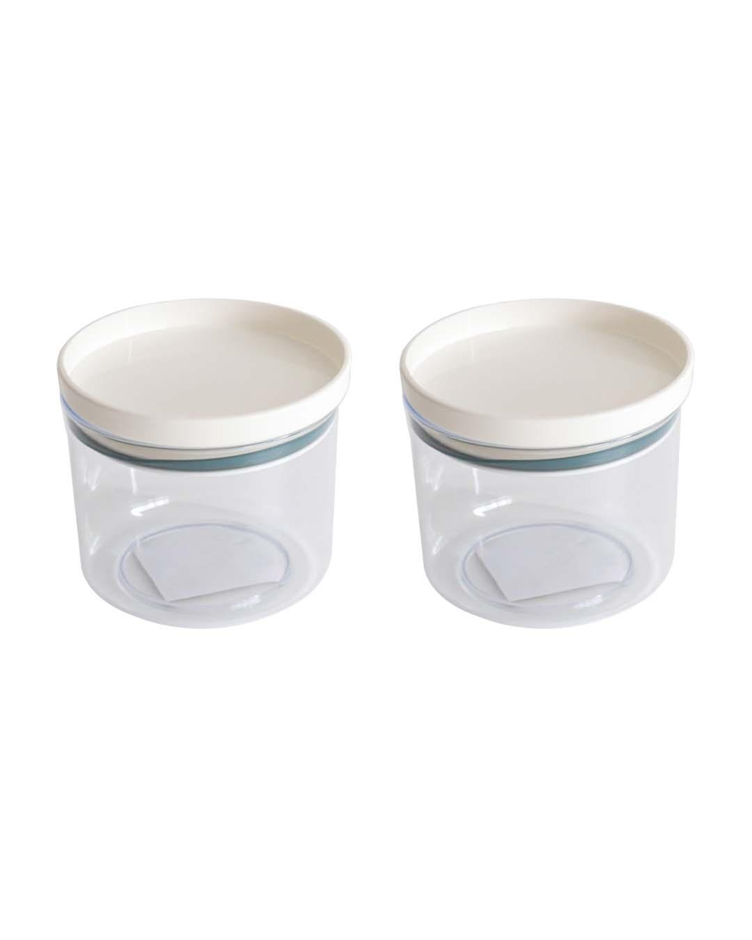 Jars with Lid, Transparent, Plastic, 250 mL - MARKET 99