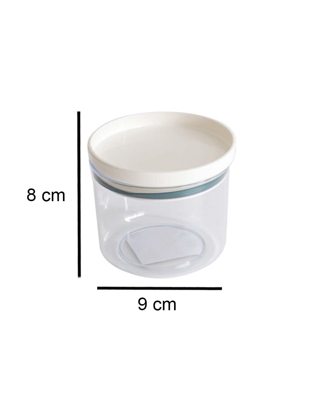 Jars with Lid, Transparent, Plastic, 250 mL - MARKET 99