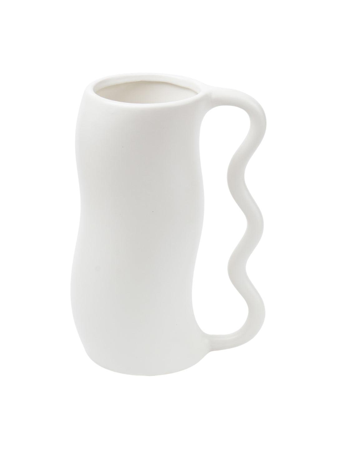 Jug' Cream Ceramic Vase - MARKET 99