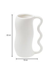 Jug' Cream Ceramic Vase - MARKET 99