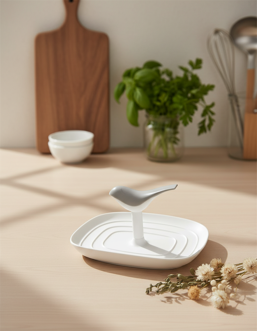 Lid Holder, for Fashion Accessories, White, Plastic