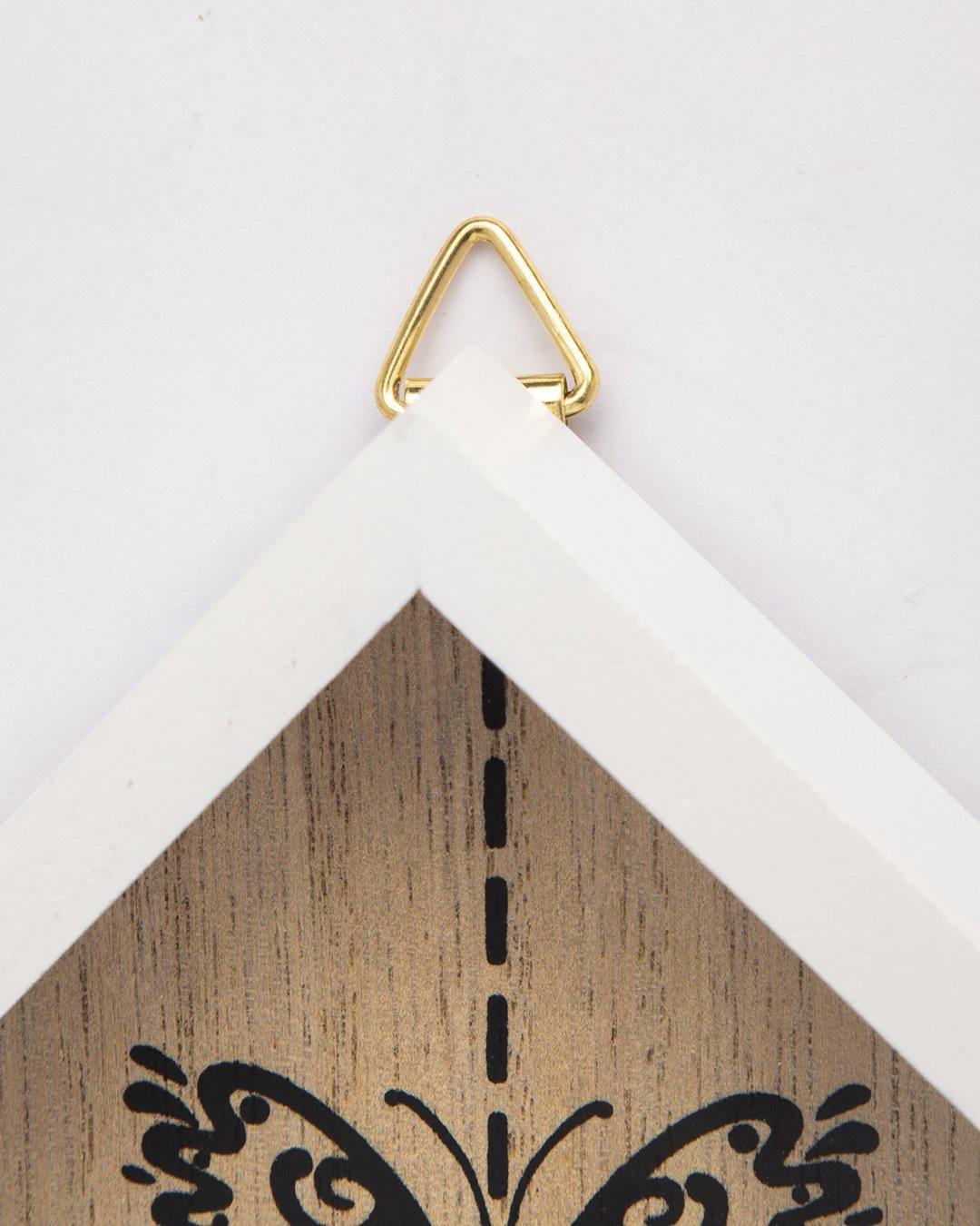 Key House, House Shaped Key Holder, White, MDF - MARKET 99