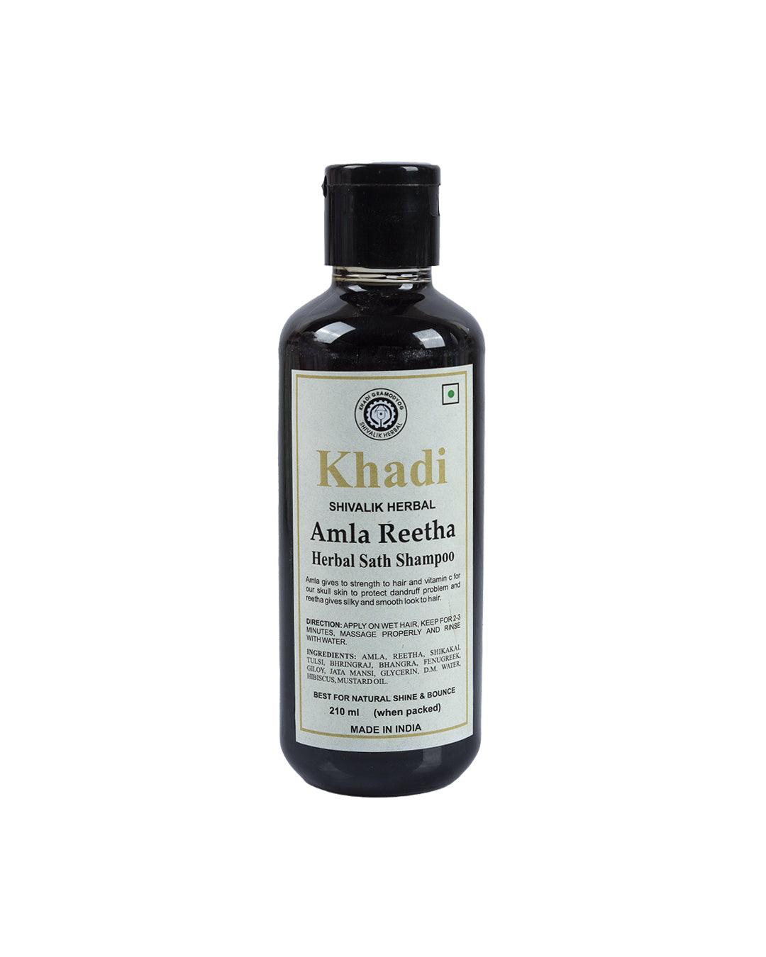 Khadi Amla Reetha Herbal Shampoo (Pack Of 2, Each 210 mL ) - MARKET 99