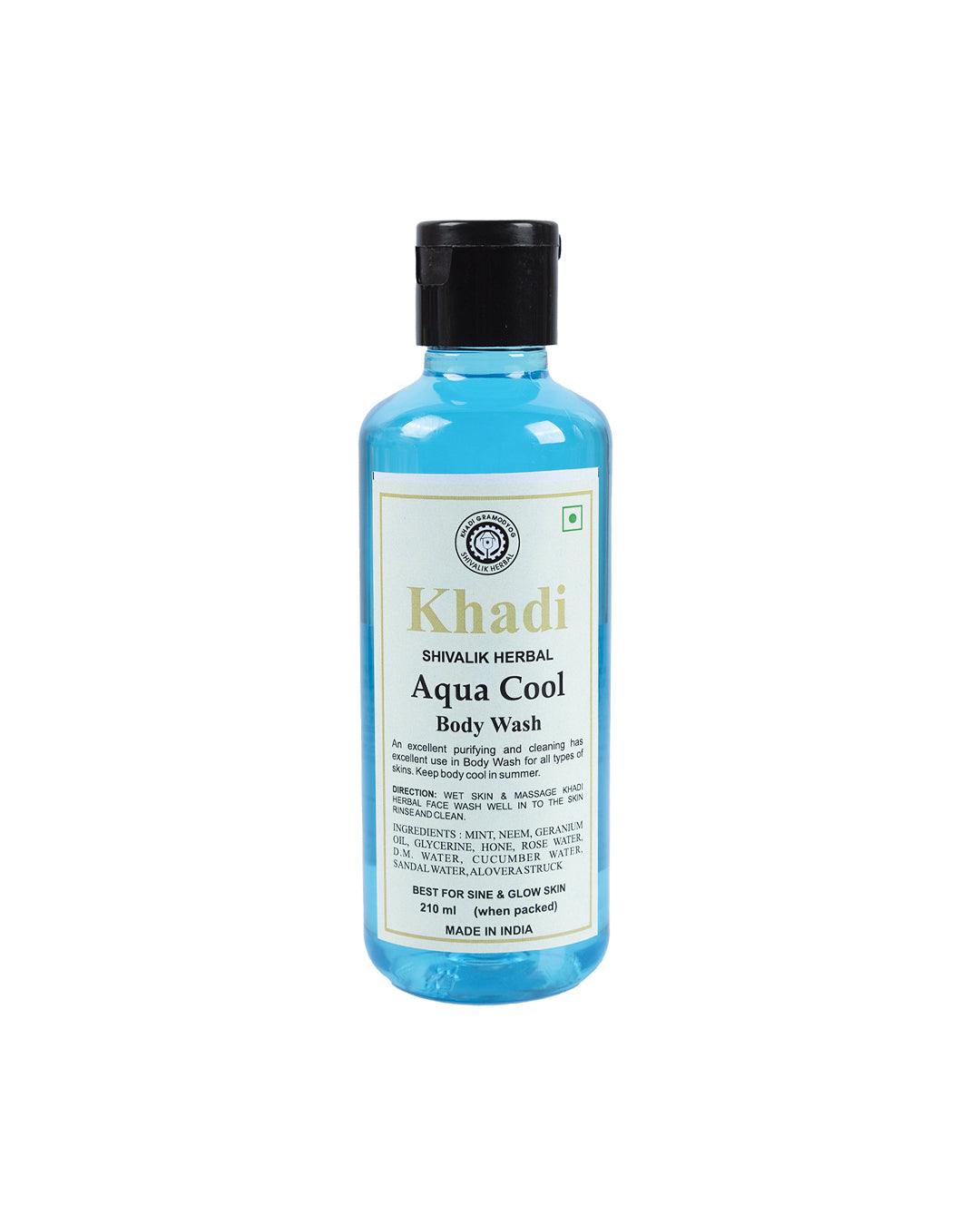 Khadi Aqua Cool Body Wash (Pack Of 2, Each 210 mL ) - MARKET 99