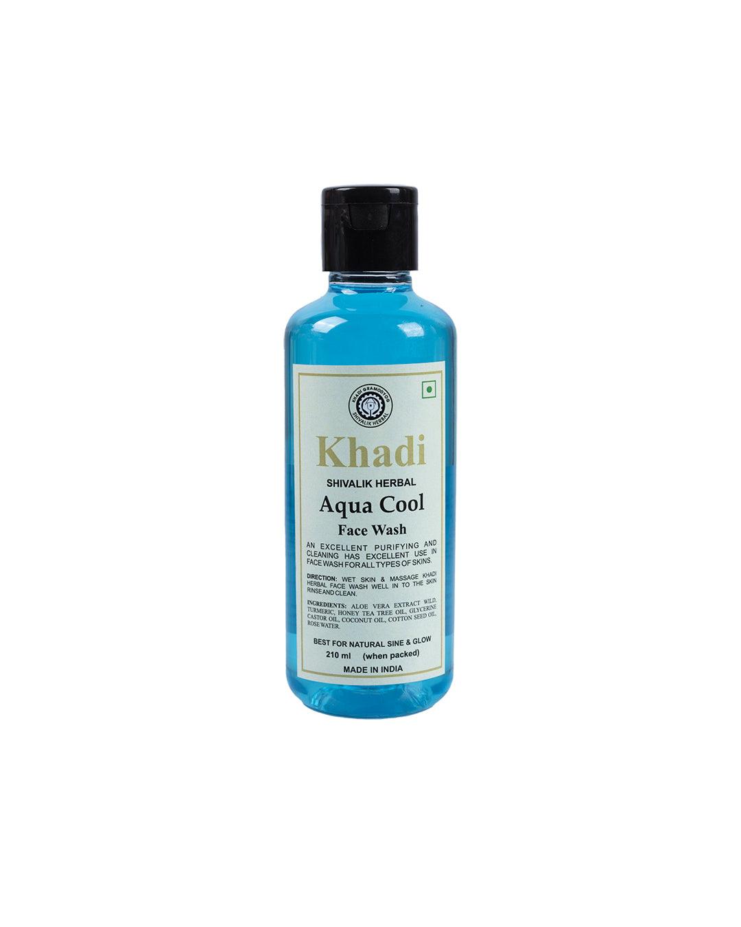 Khadi Aqua Cool Face Wash, 210 mL - MARKET 99