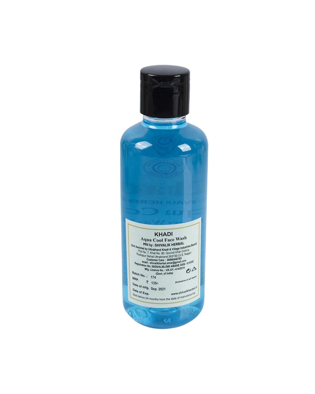 Khadi Aqua Cool Face Wash (Pack Of 2, Each 210 mL ) - MARKET 99