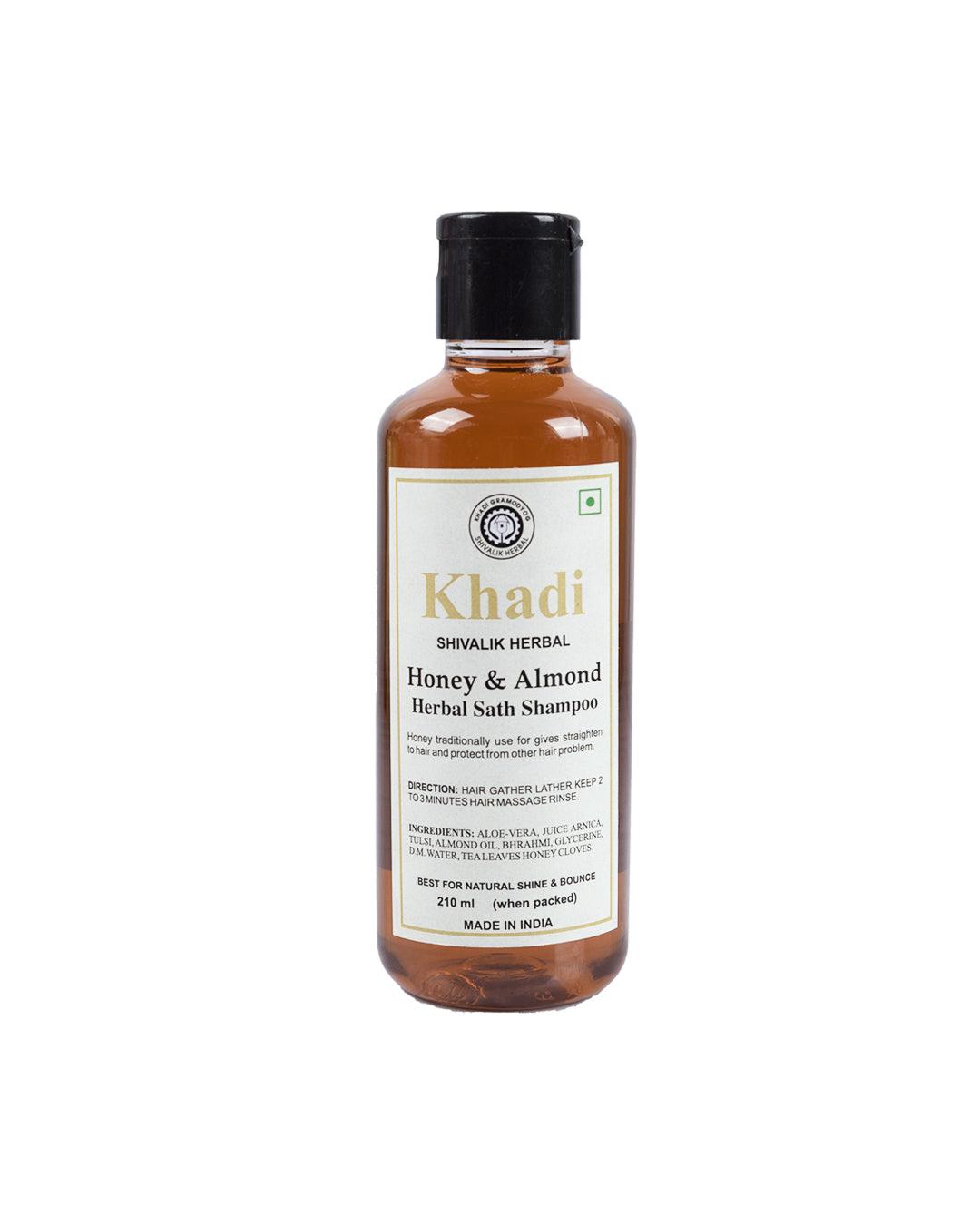 Khadi Honey & Almond Shampoo ( Pack Of 2, Each 210 mL ) - MARKET 99