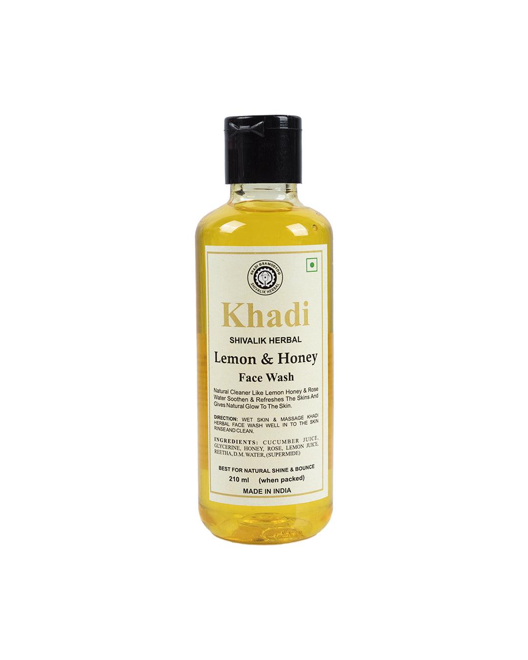 Khadi Lemon & Honey Face Wash, 210 mL - MARKET 99