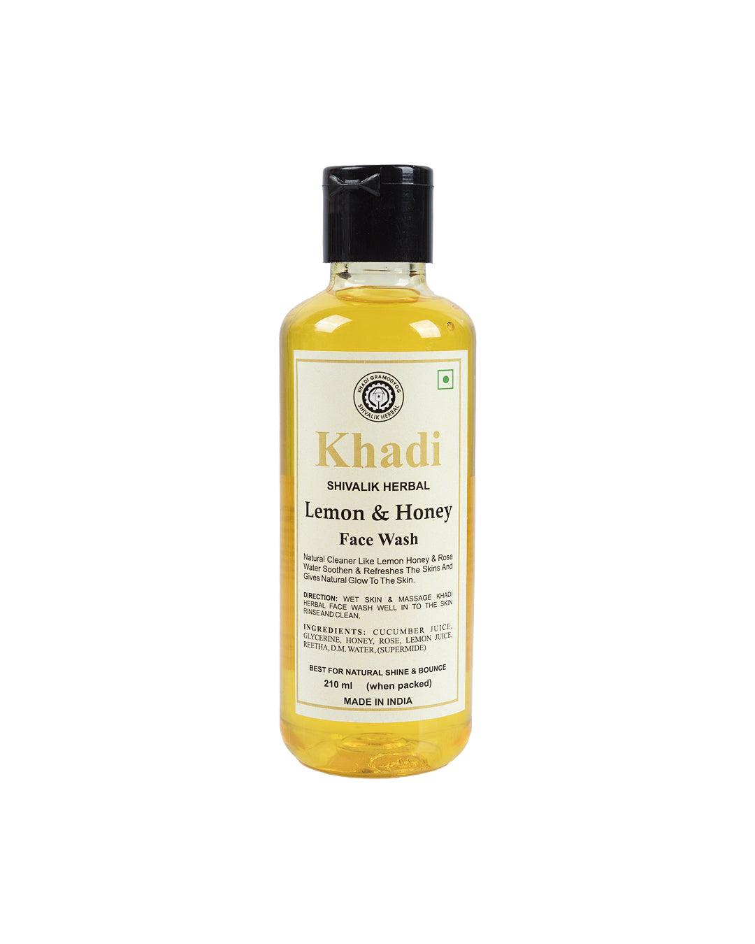 Khadi Lemon & Honey Face Wash (Pack Of 2, Each 210 mL ) - MARKET 99