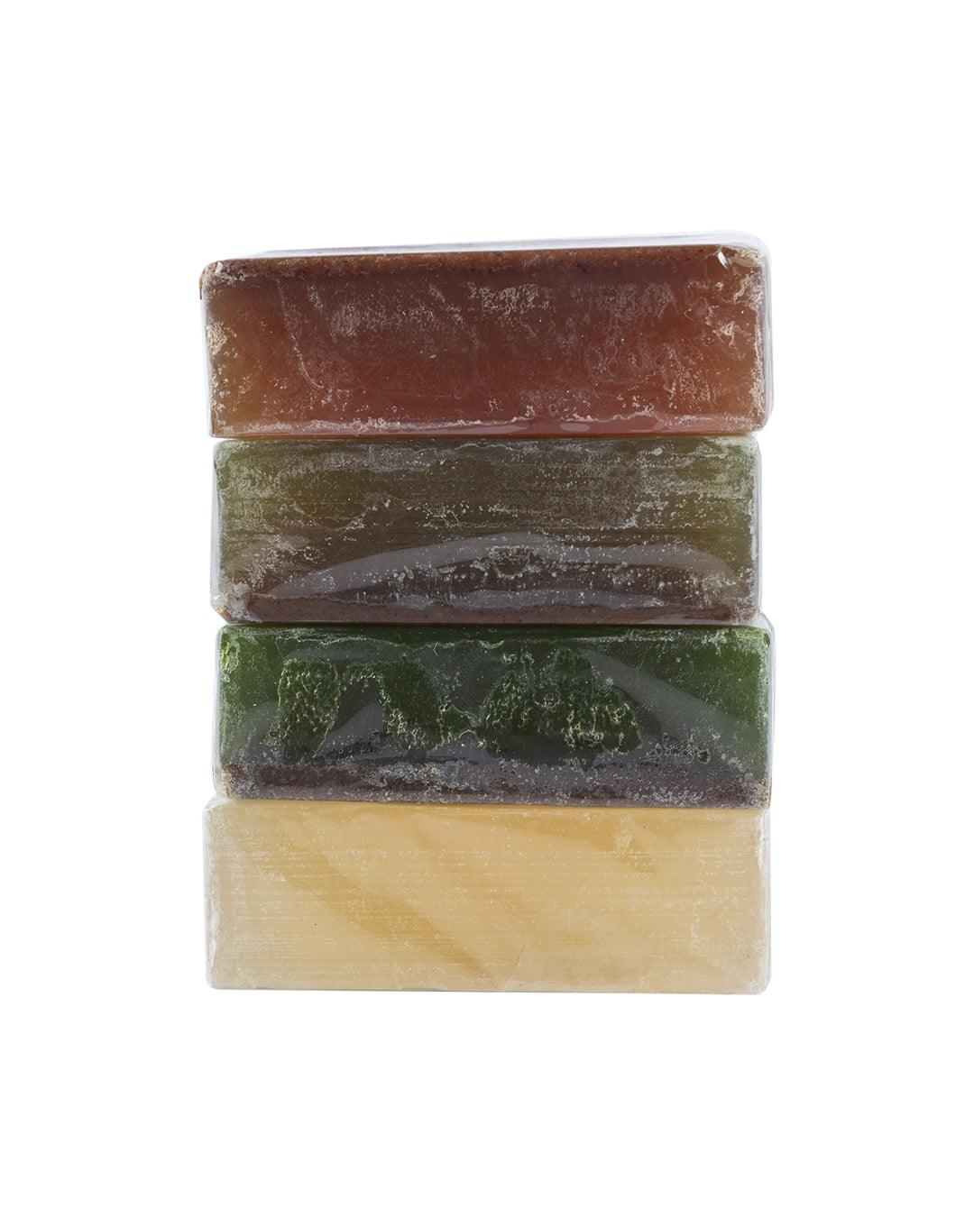 Khadi Mart 3 Scrub Soap + 1 Sandalwood Soap, Pack Of 4 - MARKET 99